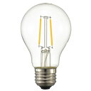 オーム電機 LED電球 A型 6W クリア【取寄商品】