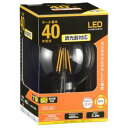 オーム電機 LED電球 G型 3W クリア 調光【取寄商品】