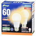 オーム電機 LED電球 A E26 7W 電球色【取寄商品】