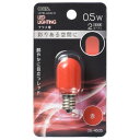 オーム電機 LED T20E12 0.5W R【取寄商品】