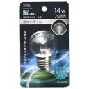 オーム電機 LED G40E26 1.4W NC【取寄商品】