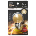 オーム電機 LED G40E26 1.4W GD【取寄商品】(3)