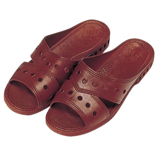 三興化学工業 手術室用スリッパ Dr.用 3L 茶 ネーム入【取寄商品】