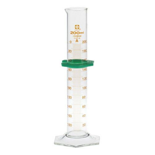 柴田科学 バンパー付メスシリンダー スーパーグレード50mL【取寄商品】