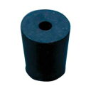 アラム 穴あきゴム栓(黒色) No.2 5mmφ×1穴【取寄商品】