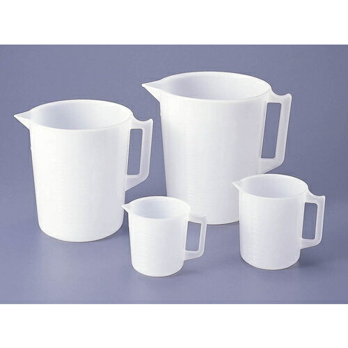 NIKKO ニッコー・ハンセン 取手付PEビーカー500ml【取寄商品】