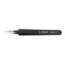 リオール 精密ピンセット(電解防錆黒色皮膜) ESD−14【取寄商品】