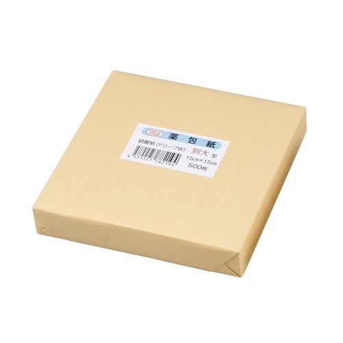 伊川商店 薬包紙 硫酸紙 特大 150×150mm 500枚【取寄商品】