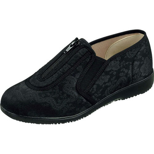 広島化成 くつろぎエルダー329　ブラック　24．5cm【取寄商品】