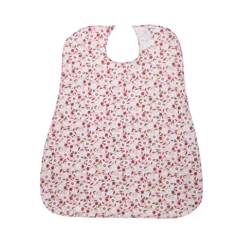 ケアマックス 介援隊 食事用エプロン 花柄ピンク【取寄商品】