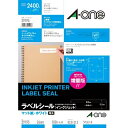 エーワン マット紙ラベルIJP 24面四辺余白角丸100枚【取寄商品】