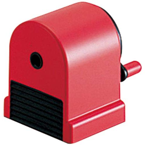 プラス ペンシルシャープナー 手動式 レッド【取寄商品】
