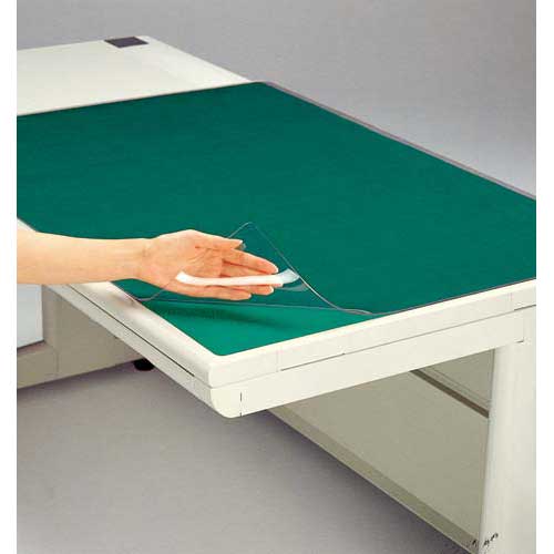プラス 塩ビデスクマットW 600*450 1枚【取寄商品】