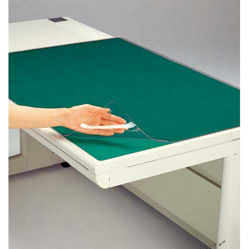 プラス 塩ビデスクマットW 適用机106 1枚【取寄商品】