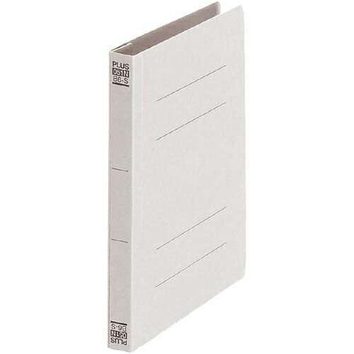 プラス フラットファイルB6縦グレー10冊【取寄商品】
