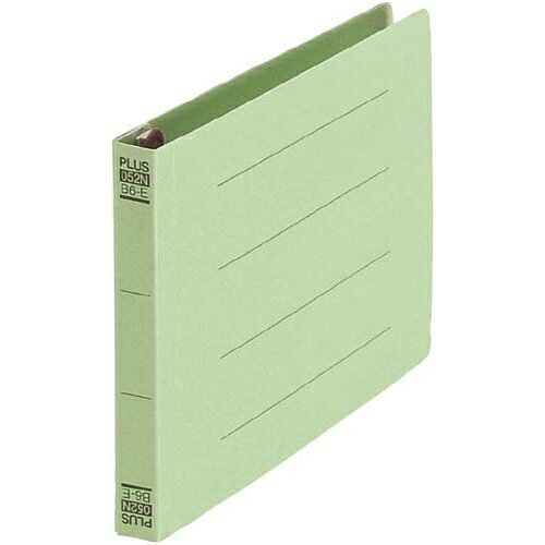 プラス フラットファイルB6横グリーン10冊【取寄商品】