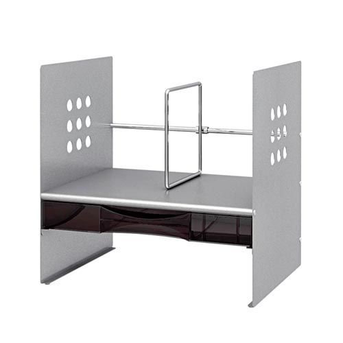 プラス ブックスタンド シルバー【取寄商品】