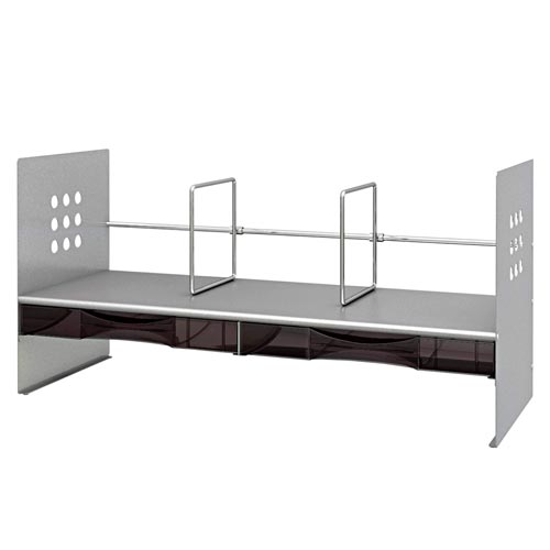 プラス ブックスタンド シルバー【取寄商品】