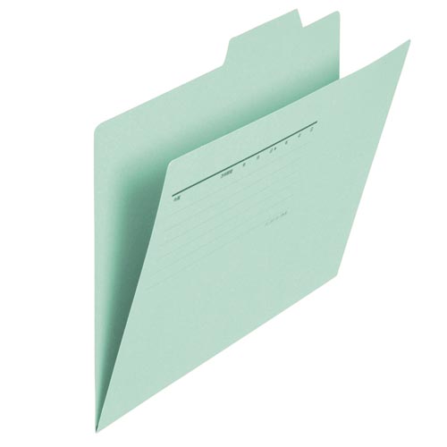 プラス 個別フォルダー B5横 ブルー×10【取寄商品】