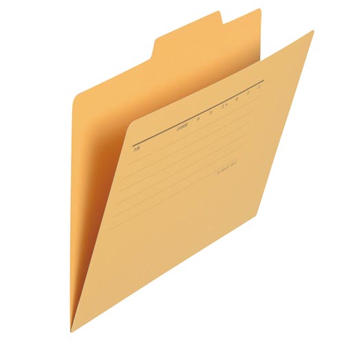 プラス 個別フォルダー A5横 イエロー×10【取寄商品】