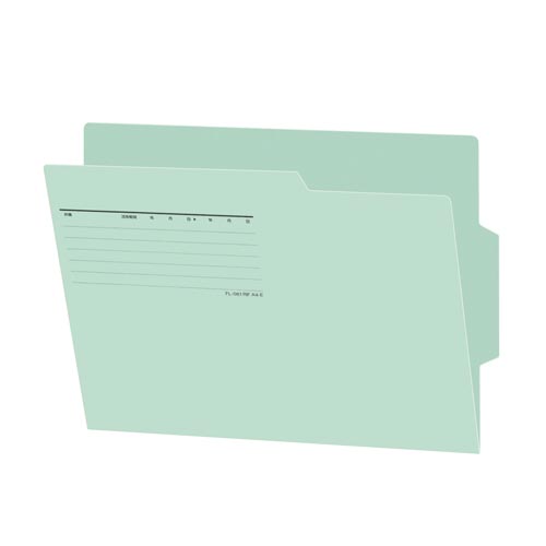 プラス ラテラルファイリング用個別フォルダーA4 青×10【取寄商品】