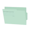 プラス ラテラルファイリング用個別フォルダーA4 青×10【取寄商品】