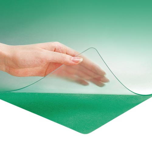 プラス デスクマットOAエコノミーW 適用机146下敷付緑【取寄商品】