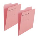 プラス カットフォルダー 2山A4横 ピンク【取寄商品】