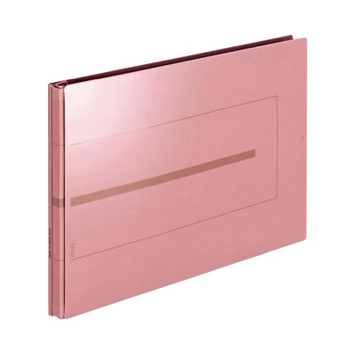プラス 背幅伸縮フラットセノバスEX A4横 ピンク【取寄商品】