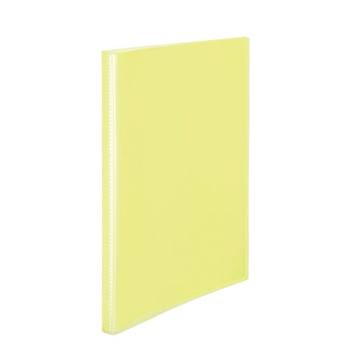 プラス シンプルクリアーファイル 40ポケット イエロー【取寄商品】