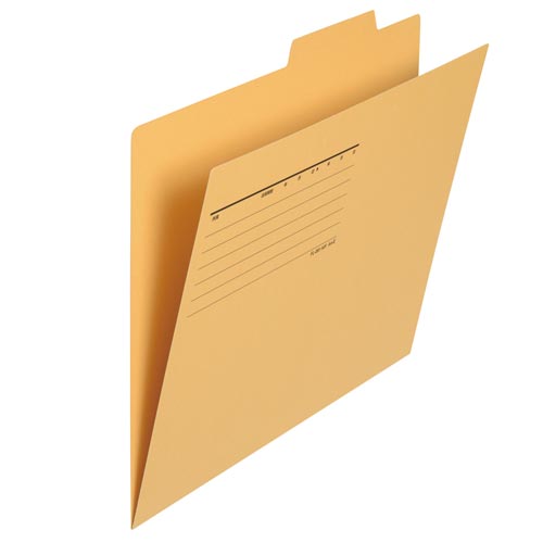 プラス 間伐材 個別フォルダーA4横 イエロー×10【取寄商品】