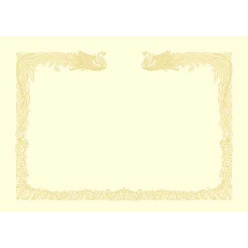 ササガワ OA賞状用紙　雲なし　A3判縦　クリーム【取寄商品】