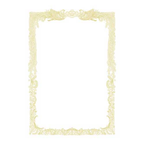 ササガワ OA賞状用紙　白　B5横書　100名【取寄商品】