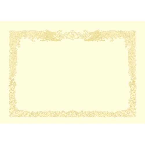 ササガワ OA賞状用紙　クリーム　B4縦書　100枚【取寄商品】