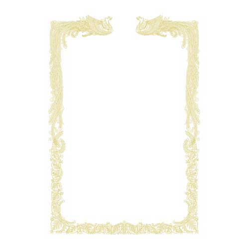 ササガワ OA賞状用紙　雲なし　A4判横書用【取寄商品】