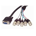 スターテック VGA − 5x BNC 変換ケーブル 1.8m【取寄商品】