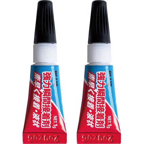 プラス 強力瞬間接着剤　ミニツイン　1g×2個入【取寄商品】