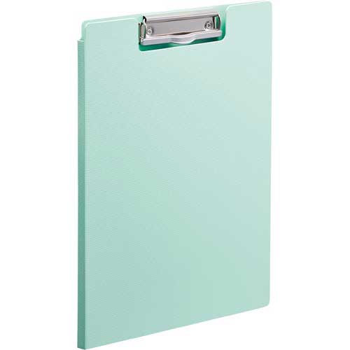 リヒトラブ 抗菌クリップファイル A4 ライトグリーン【取寄商品】