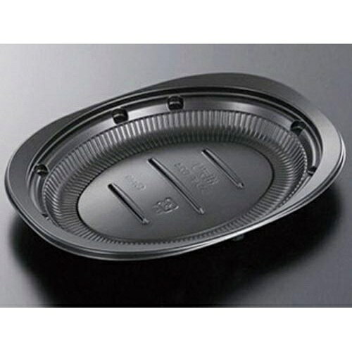 中央化学 惣菜容器　ランチD24　BK　身　450枚入【取寄商品】