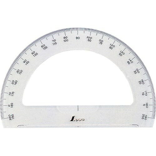 シンワ測定 分度器 アクリル製 180° 15cm 半円【取寄商品】