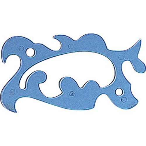 シンワ測定 雲型定規 万能 中【取寄商品】