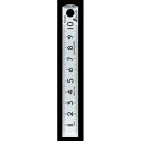 シンワ測定 ピックアップスケール シルバー 10cm cm表示【取寄商品】