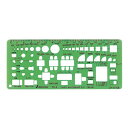 シンワ測定 テンプレート TD−2家具記号定規(小)1/100【取寄商品】