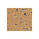 ベルベ 857 包装紙 ベア(ブルー) 500枚入【取寄商品】