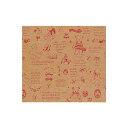 ベルベ 856 包装紙 ベア(レッド) 500枚入【取寄商品】