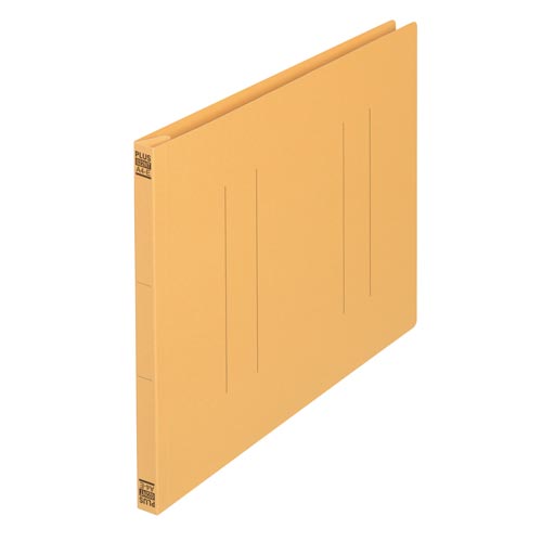 プラス フラットファイルA4E縦罫線タイプ イエロー×10【取寄商品】