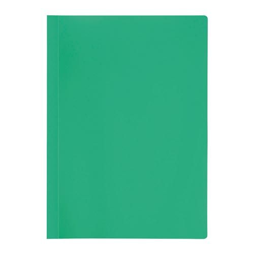 プラス レール式カラークリアーホルダー表紙 グリーン×20【取寄商品】