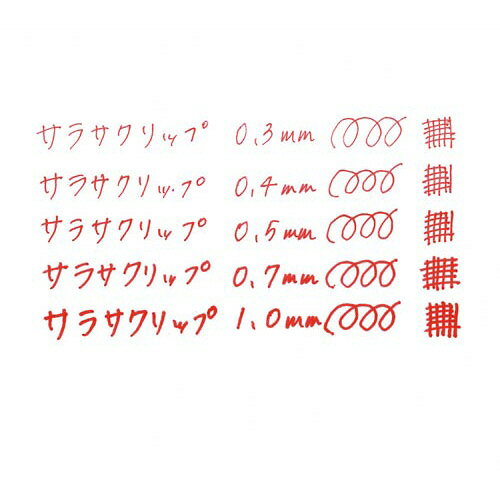 ゼブラ サラサクリップ　0．5mm　赤 kaumall-10027614 カウモール サンプル画像2