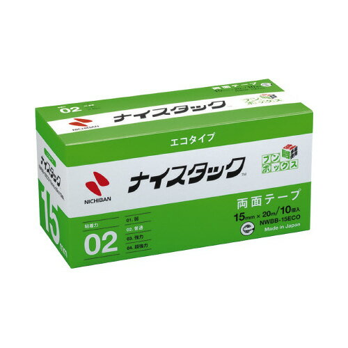 ニチバン ナイスタックエコタイプ 幅15mm×10巻入