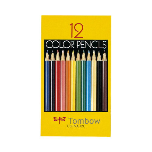 トンボ鉛筆 色鉛筆紙箱入　12色セッ